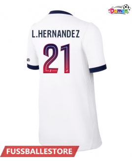 Günstige Paris Saint-Germain Lucas Hernandez #21 Auswärtstrikot Damen 2026-27 Kurzarm